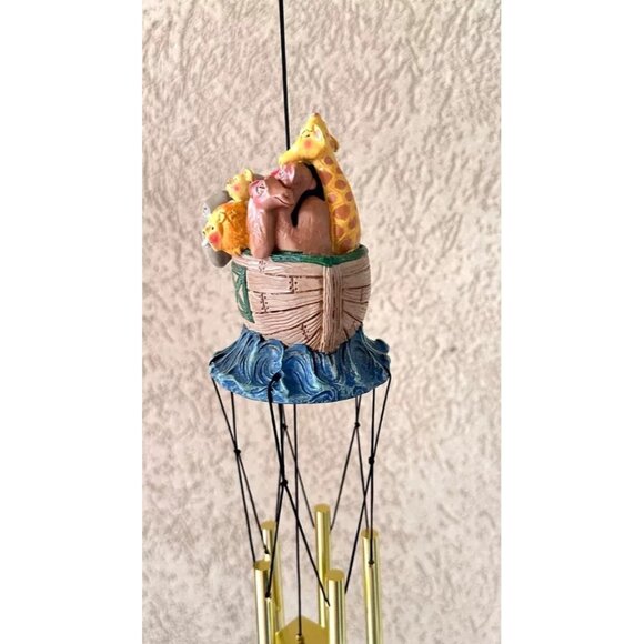 Jim Shore Noahs Ark Windchimes New Vintage 1994 Christmas Animal Rescue … - Picture 6 of 12